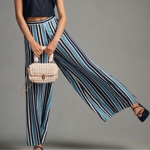 Anthropologie Plenty By Tracy Reese Printed Wide Leg Size Large (g8)